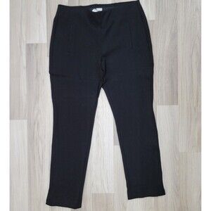 CHICO'S Womens Black Cropped Stretch Pants Size 6 Petite